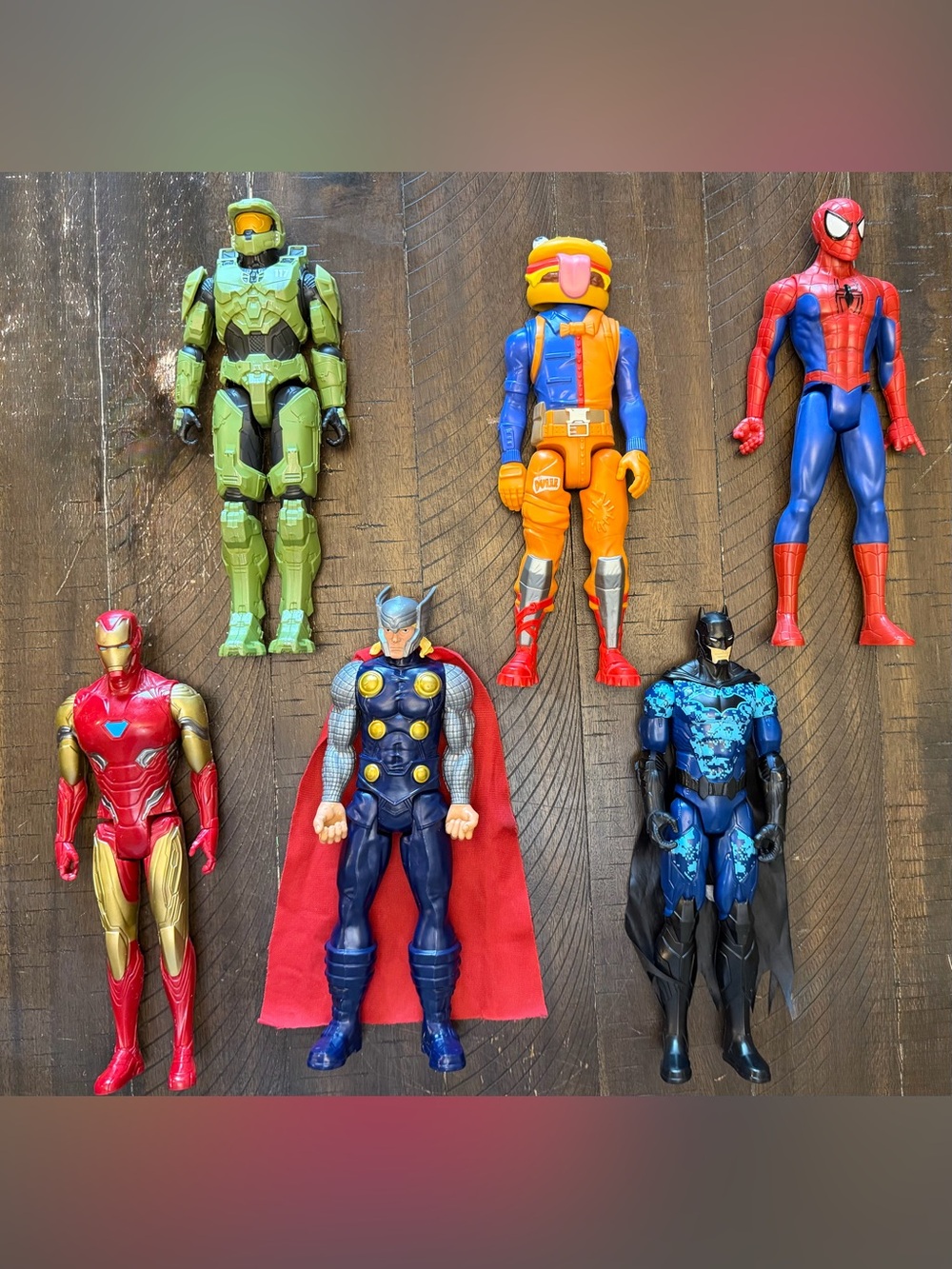 Lot of 6- 12” Action Figures